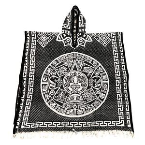 7867 Authentic Handmade Mexican Gaban Poncho With Hood – Artisan-made